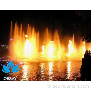 Fire Flame Water Nozzle Dancing Music Music Fountain